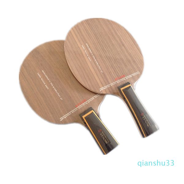 

wholesale- table tennis racket bottom board, 5 layers of pure wood table tennis bat, walnut surface material, fast attack, arc ring type