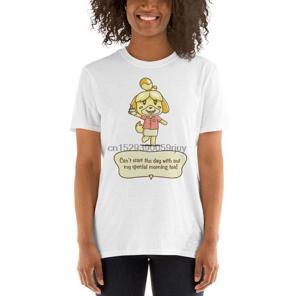 

isabelle morning tea t shirt animal crossing villager tom nook kk slider isabelle video game gamer shirt