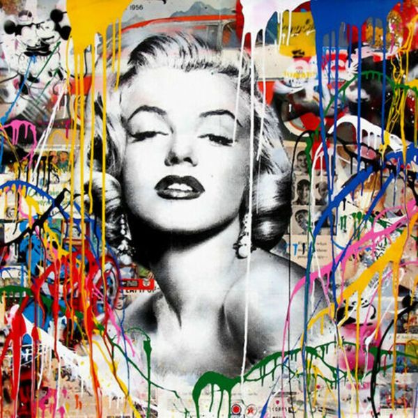 

mr brainwash marilyn monroe 04 home decor handcrafts /hd print oil painting on canvas wall art canvas pictures 200808