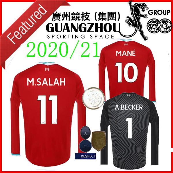 

20 21 lİverpool goalkeeper long sleeve soccer jerseys origi m.salah shaqiri firmino virgil salah mane a.becker jersey football shirts, Black;yellow