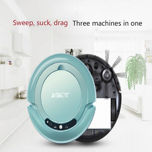 

Intelligent Cleaning Robot Vacuum Cleaner Household Sweeper Mute Ultra-thin One-button Start Anti-collision Fall Prevention fofr people