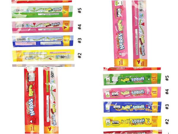 

bag styles 6 medicated empty foil 2020 nerds plastic food candy edibles edge rope packaging bag package retail gummy sealing three tmjgp