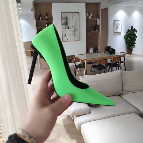 

dress shoes 2021 shaduo women quatily leather green high heels pointed elegant luxury wedding .0cm, Black
