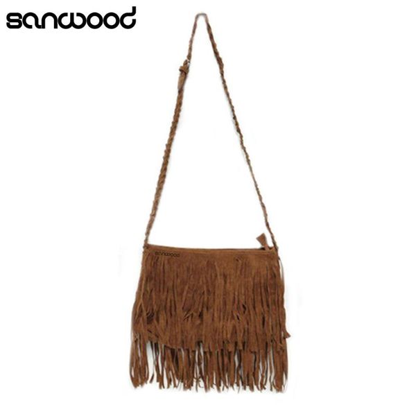 

women fringe tassel suede messenger bag shoulder bag satchel retail/wholesale 73l4