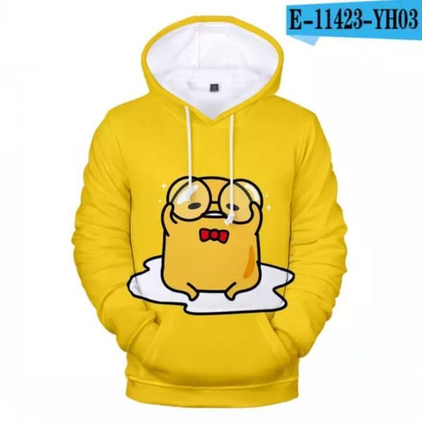

New 2020 sweatshirt notoday gudetama Harajuku women winter Long sleeve casual japan cute lazy egg notoday tops clothes 3D hoodie