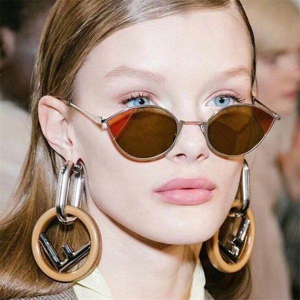 

vintage cat eye sunglasses 2020 fashion trendy brand designer sun glasses female small frame eyewear shades for women uv400, White;black
