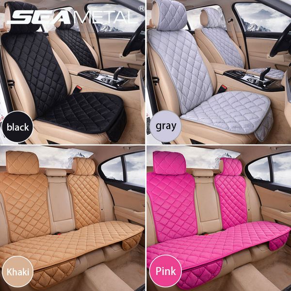 

universal car seat cover plush automobiles seat covers front rear seats protector mats warm in winter car interior accessories