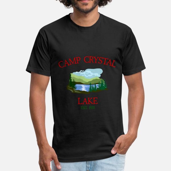 

camp crystal lake t shirt men personalized 100% cotton round neck pattern interesting humor spring autumn family shirt