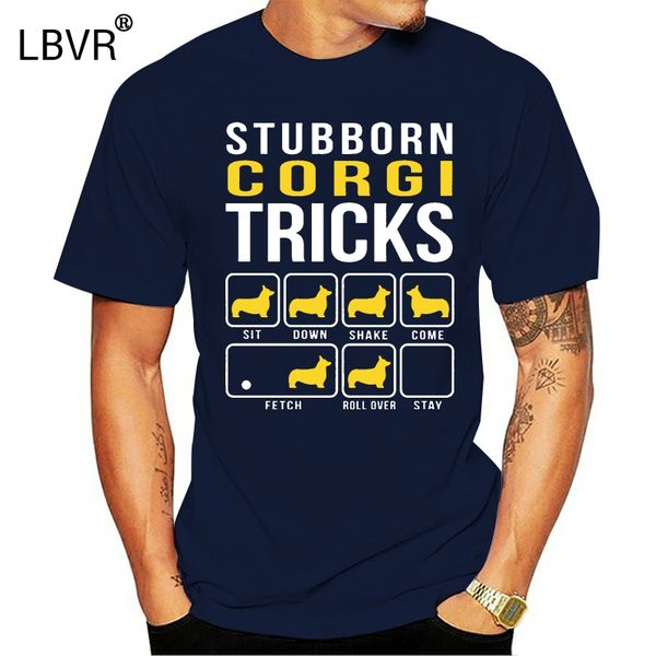 

brand stubborn samoyed tricks 2019 summer men short sleeve t-shirt