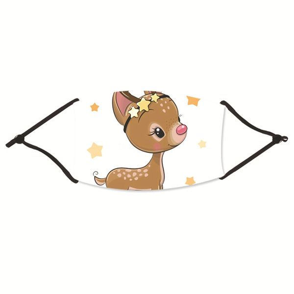 

epack anti dust face mouth er pm2.5 christmas mask dustproof anti-l washable reusable ice silk cotton christmas masks tools#53233, Black