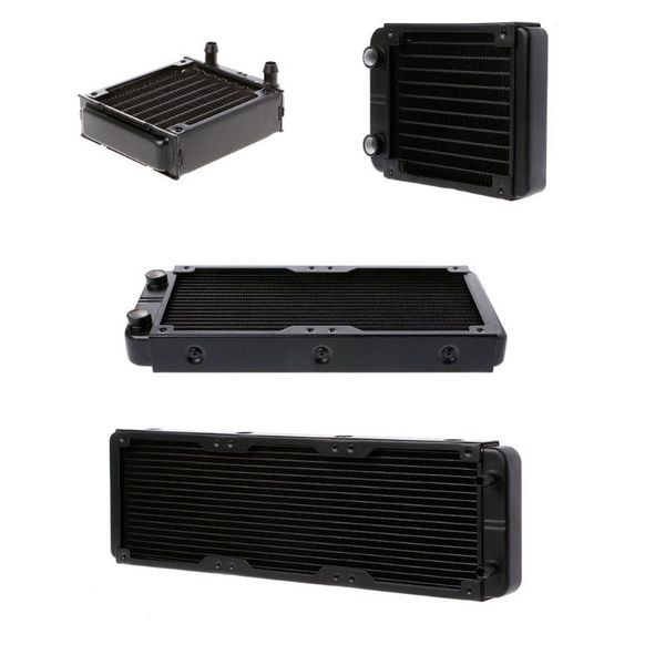 

120mm aluminum computer radiator water cooler 10 tube cpu heat sink exchanger