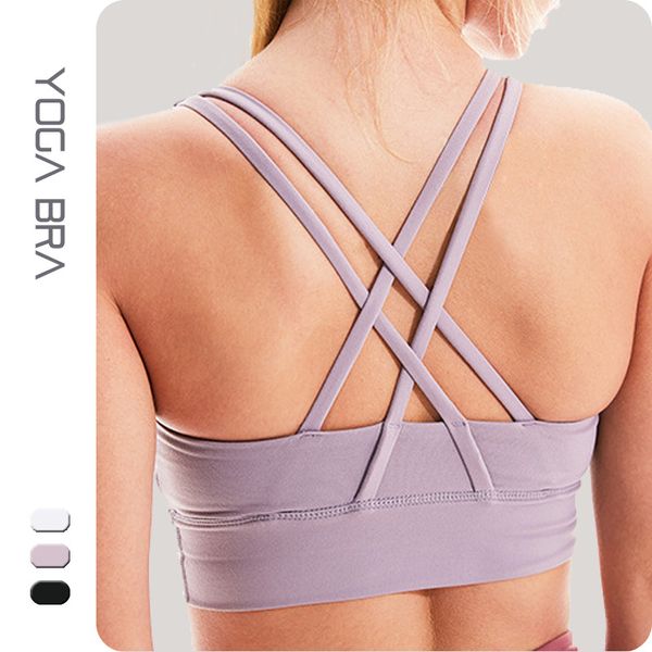 

cross beauty back fitness dance yoga bra high-end professional sports underwear anti-sag shockproof vest, Red;black