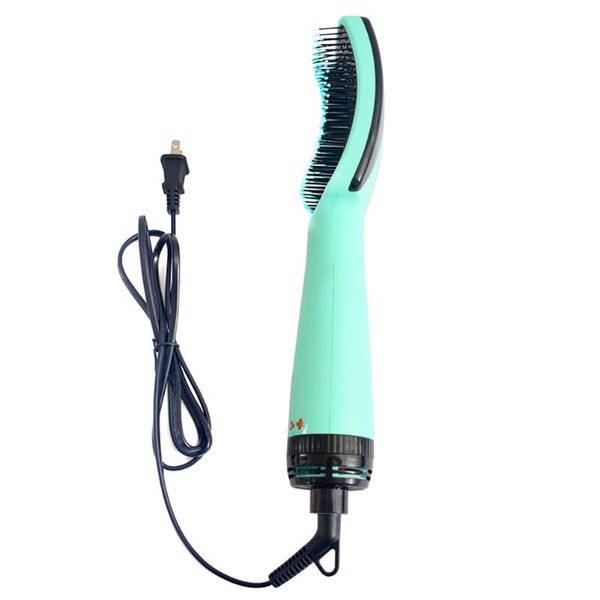 

hair brushes portable one step brush air electric blow dryer comb straightener curling, Silver
