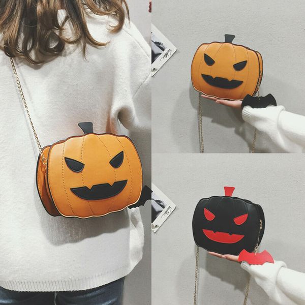 

wholesale women pumpkin handbag halloween candy bag little devil shoulder bag personality and creativity tote fashion cute purse women bags