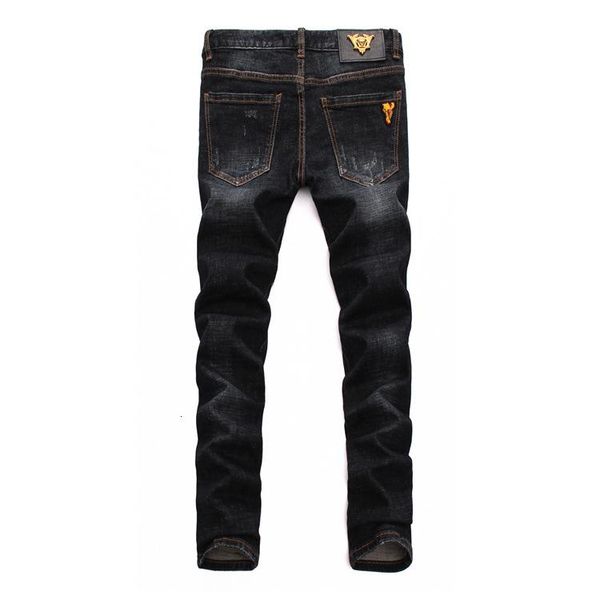 

fyzz new arrival men's wear original design men fashion jeans trousers straight elegant, Black;brown