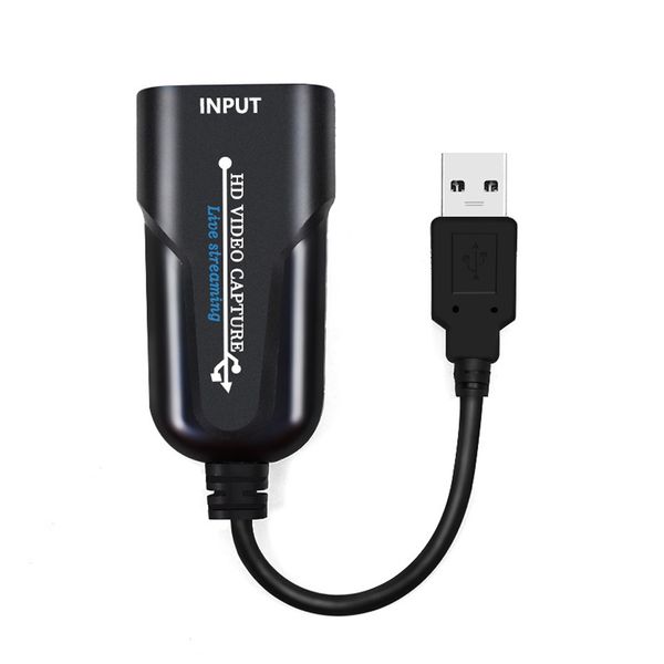 USB 3.0 para conectores de captura de vídeo HDTV 60 quadros HD caixa de gravação de vídeo cartão 1080p portátil jogo streaming grabber