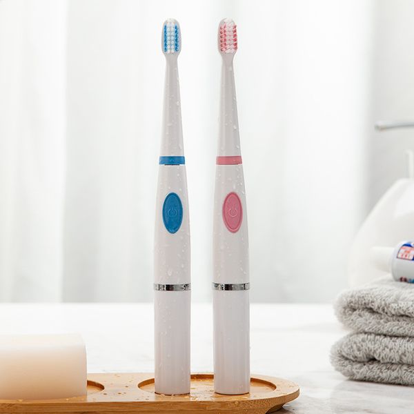 

electric toothbrush teeth oral dental care ipx7 waterproof battery operated toothbrush with 2pc replacement head no rechargeable