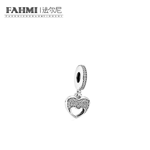 

fahmi 925 silver 1:1 original 792071cz authentic temperament fashion glamour retro pendant wedding women jewelry, Black