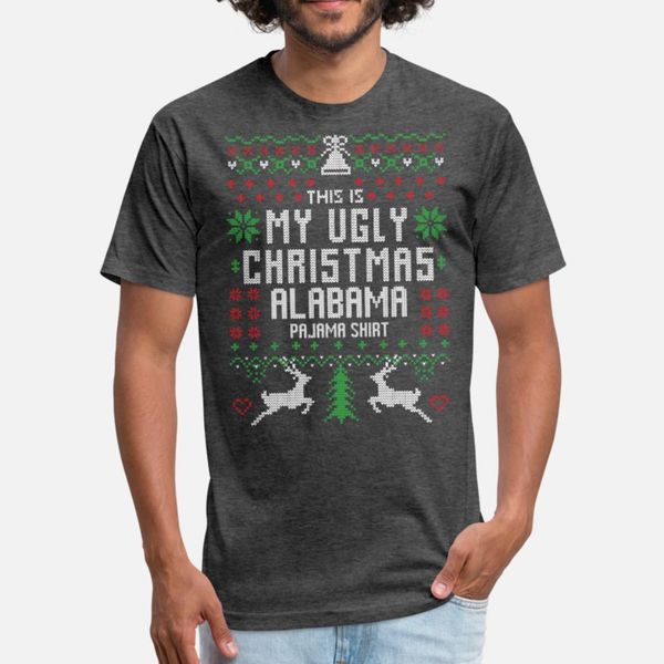 

this is my ugly christmas alabama pajama t shirt men customize cotton o-neck unique cute new style summer style natural shirt