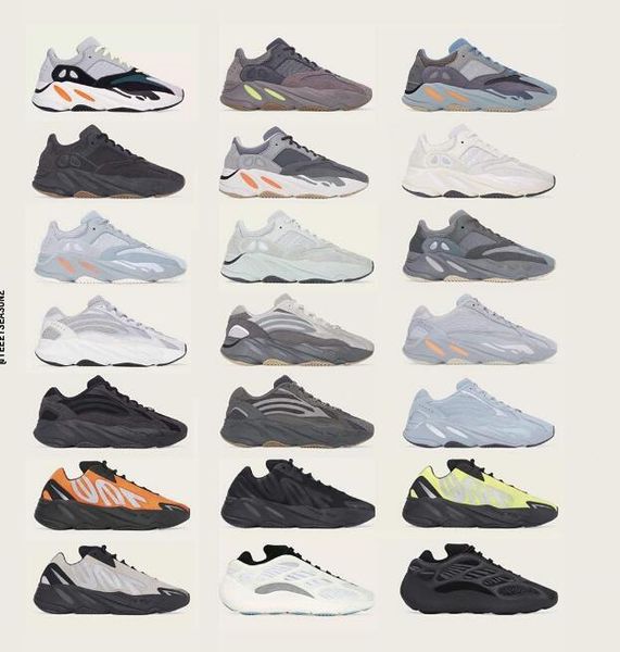 

2020 stock 700 v2 x wave runner new kanye west relective v3 tie-dye women carbon teal static sports running sneakers men shoes with bo pqo7#