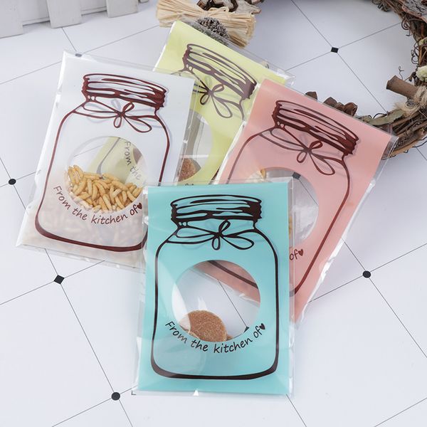 

cookie plastic bag wedding favors bottle pattern self-adhesive gift bag christmas birthday party supplies