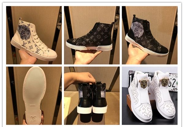 

high-men's shoes 2018 autumn and winter new italian imported leather fabric pure sheepskin lining original rubber outsol, Black