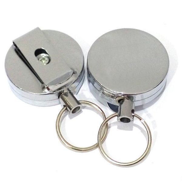

chain key metal lanyard badge name stainless card tag puller recoil steel holder reel belt clip pt2009 xmfpx