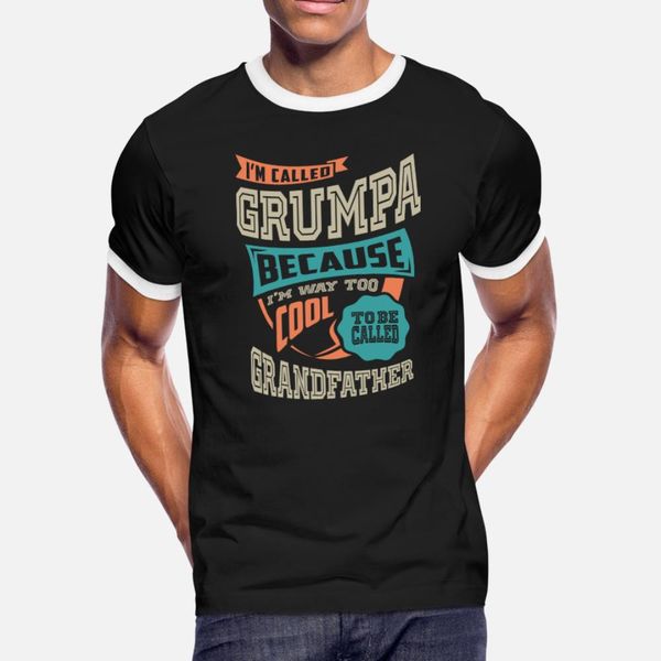 

i m the crazy grumpa t shirt men print cotton round collar pictures graphic breathable summer style trend shirt
