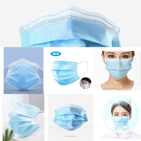 

маска для лица маски безопасности antil non woven утолщенные мягкие и эластичные маски 95% фильтрация mouth маски # 7901