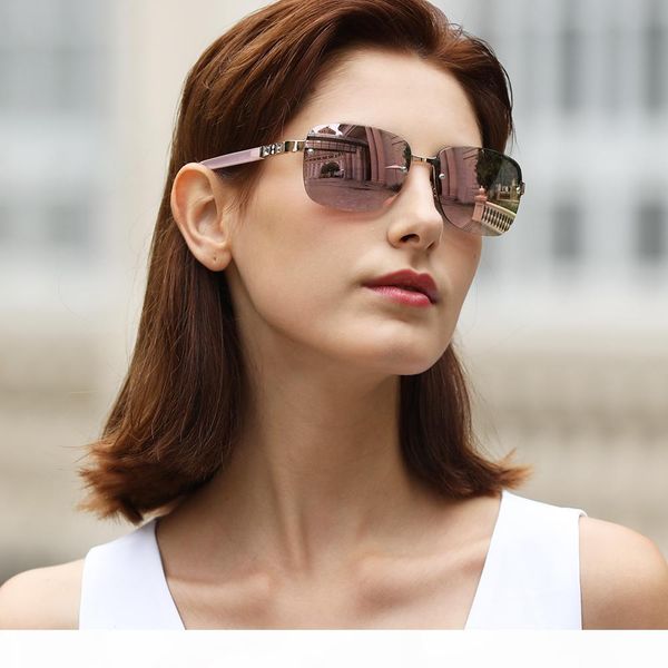 

2020 новых европейских и американских моды солнечные очки женщин вскользь зонт солнцезащитный очки многоцветный нержавеющей стали поляризато, White;black