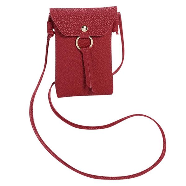 

exquisite woman 2020 new handbags fashion mini pu leather single shoulder bag zipper & hasp messenger bag mobile phone small