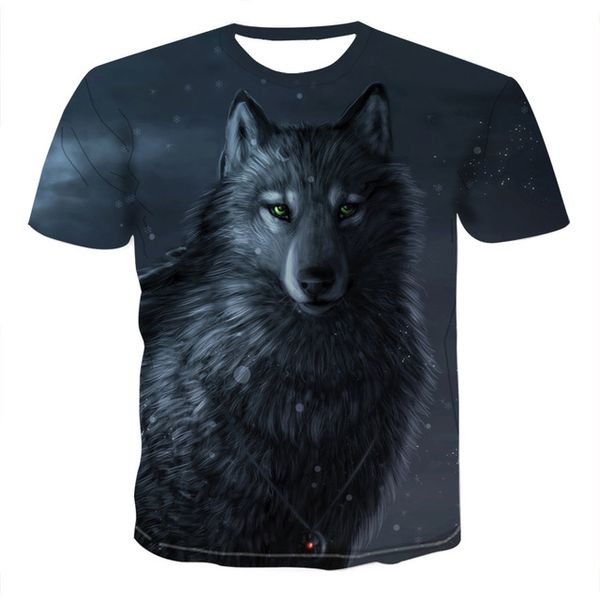 

new wolf style 3d black new trend 3d print shirts horror anime hentai men clothing