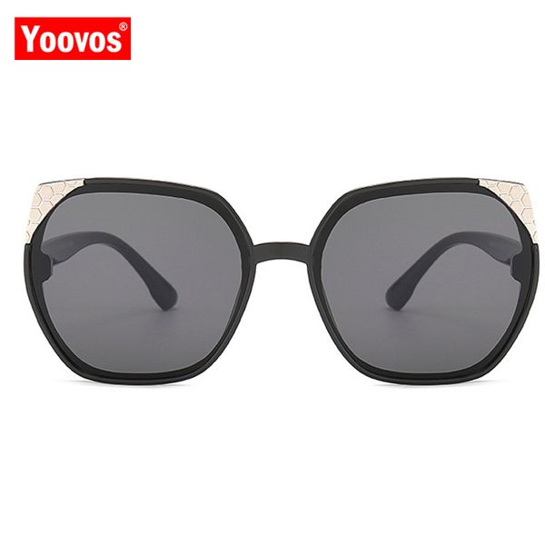 

yoovos classic cat eye sunglasses women vintage metal big frame women sunglasses 2020 new fashion luxury gafas de sol de mujer, White;black
