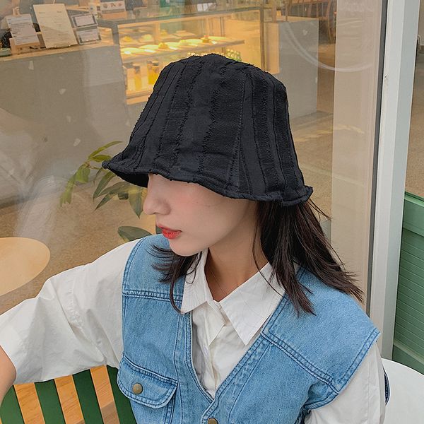 

japanese korean style women fisherman hat fashion wild sun protection cap outdoors 2020 summer fashion bucket caps fishing hat, Blue;gray