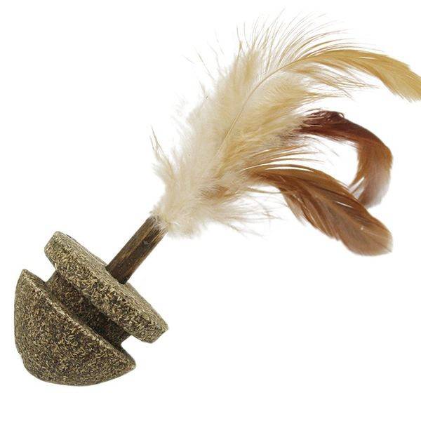 

cat catnip toys soft feather cat toy ball pet natural catnip treat ball home chasing toys healthy edible treating 2020 hot