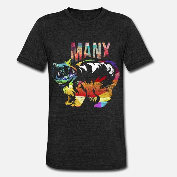 

manx cat gift t shirt men print 100% cotton o neck letters crazy humor summer style trend shirt