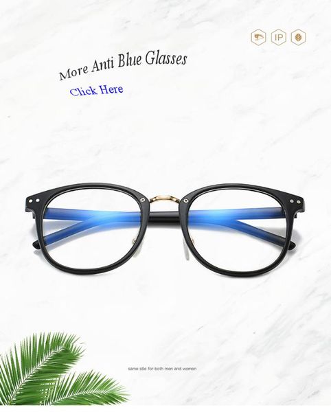 

plastic metal round rivet blue light ray blocking glasses custom logo clear sunglasses women men, White;black
