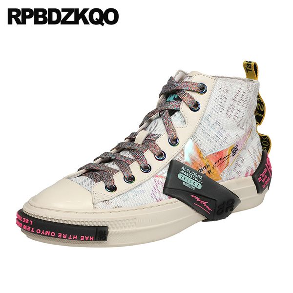 

black lace up trainers female genuine leather white flats designer shoes china women high round toe fashion sneakers mesh