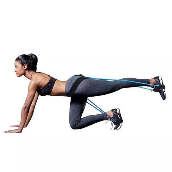 

resistance bands yoga band stretch woman pedal gym exercise rope leg fitness #yl5