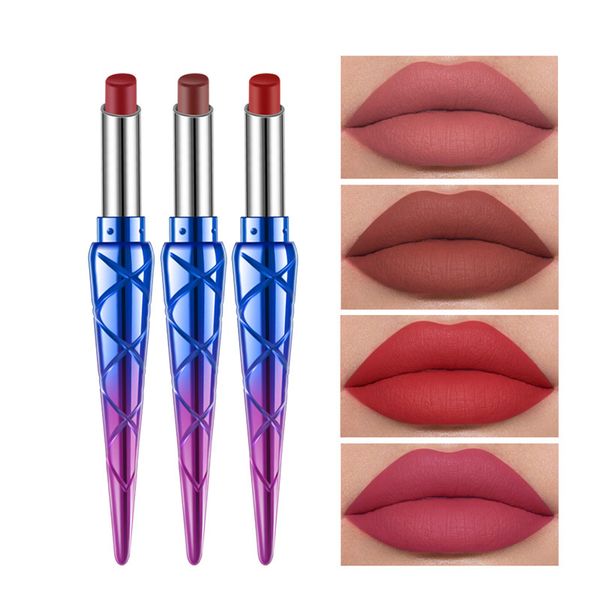 

handaiyan 12 colors natural matte lipstick waterproof lipstick long lasting makeup non-stick cup lip tint
