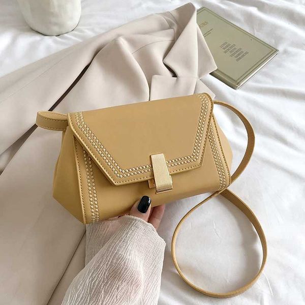 

2020 summer new women's fashion bag, one shoulder messenger light luxury irregular square bag
