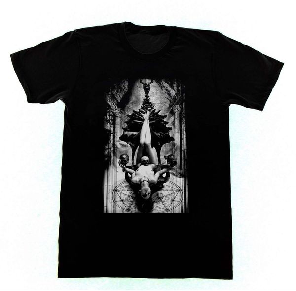 

occult ritual tshirt church satan pentagram witchcraft sacrifice men's tees