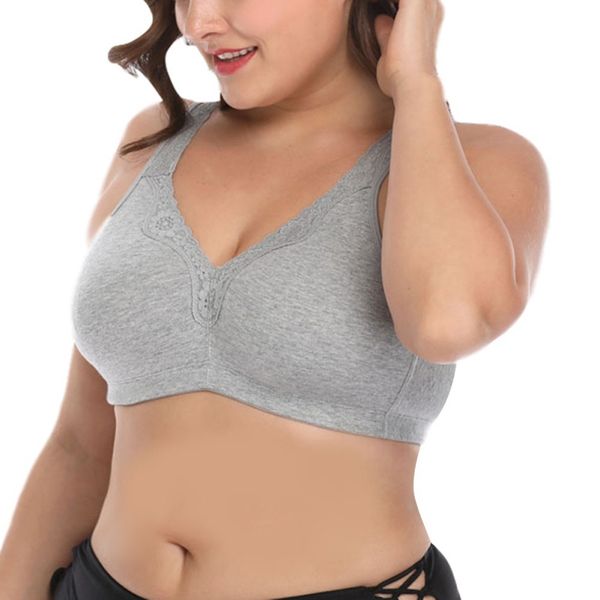 

women casual lace bras female tank wire underwear fashion large size bras, Red;black