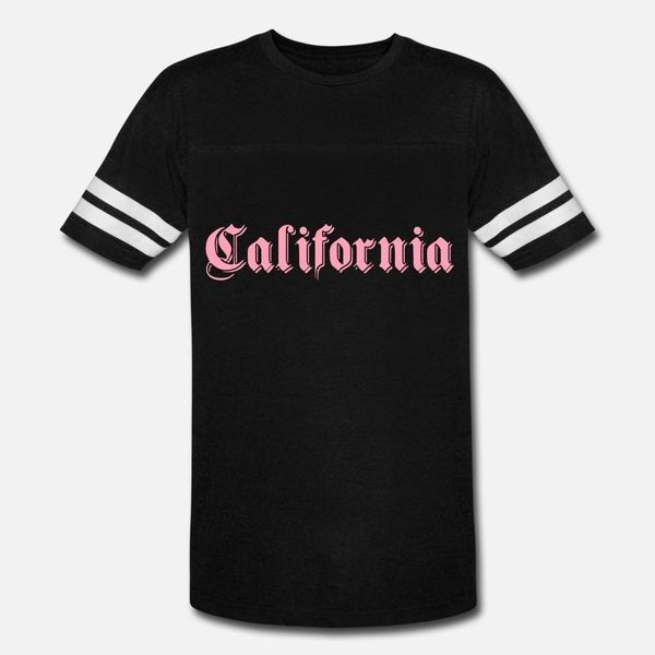 

california t shirt men create short sleeve euro size s-3xl letter loose comical spring vintage shirt