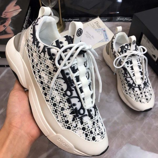 

2020 new luxury designer b24 sneakers high-casual shoes for men and women, high-quality air oblique printed canvas sneakers