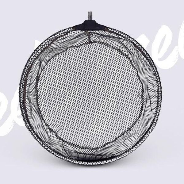 

алюминиевый сплав круглый рамка нейлон рыбалка сачок головка с 8 мм винт подходит универсальный полюс ручки черный рыболовные снасти аксессу