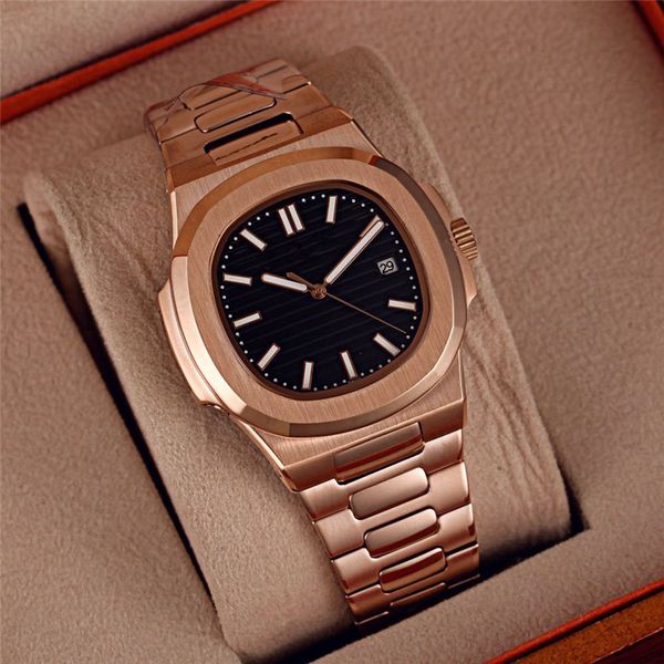 

2020 high-end quality automatic mechanical watch chain mechanical men's watch waterproof stainless steel women's watch 41mm surfac, Slivery;brown