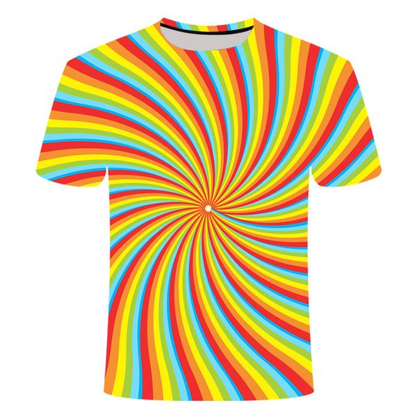 

hypnose heren kleurrijk grappig duizeligheid gothic heren zomer 3d print shirts hippie hentai harajuku men clothing