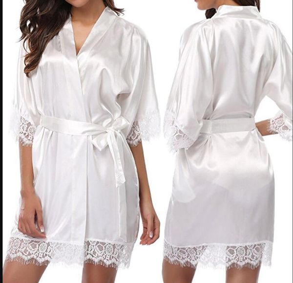 

skin colors women's sleepwear loose solid short sleeve ladies women sleepwear nightgown satin silk babydoll lace robes sleep dress, Black;red