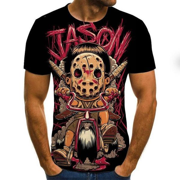 

t -shirt clothing 3d print shirts graphic horror plus size men clothing